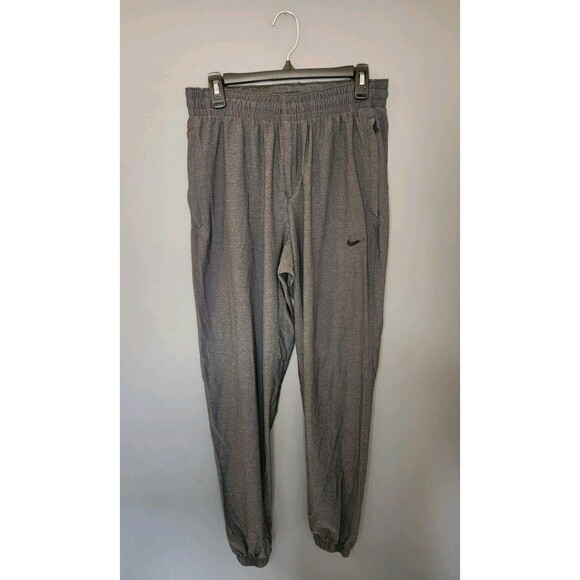 Nike Shield Pants Men's M‎ Dark Gray Joggers Track Training Nylon Stretch Woven - Picture 1 of 6